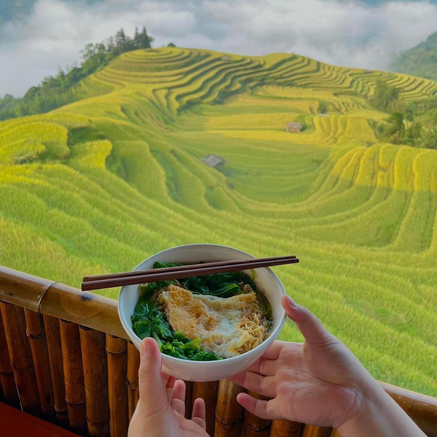 view ăn mì Hoàng Su Phì View ăn mì Hoàng Su Phì