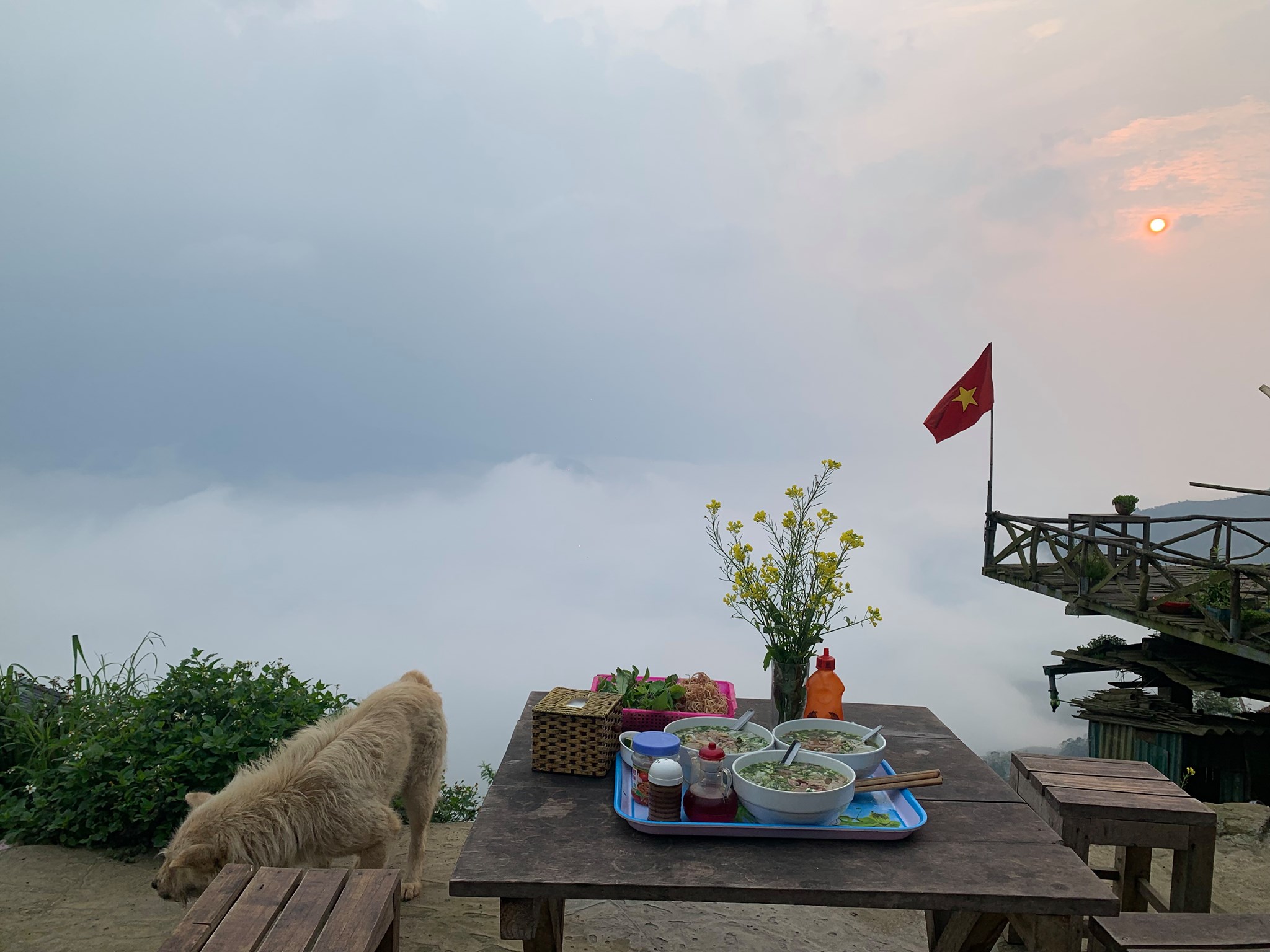 view ăn mì Tà Xùa view ăn mì Tà Xùa